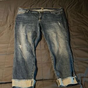 Distressed jeans